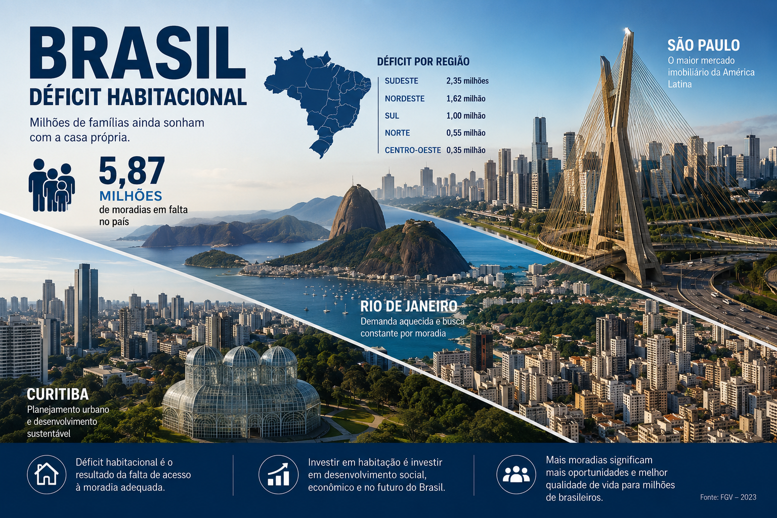 Brasil tem déficit estimado de 60 mil corretores: as cidades onde a disputa por talento é mais acirrada em 2026